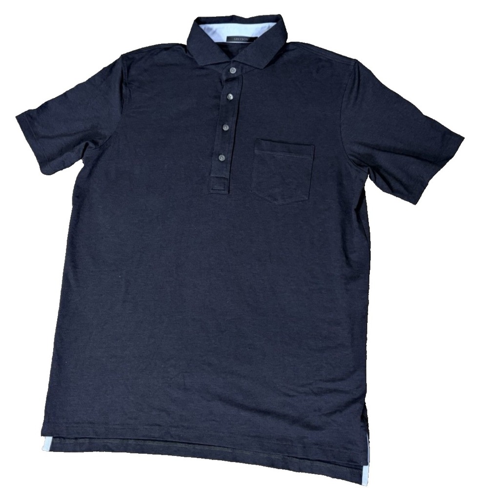 Greyson Polo Shirt Men's Size Medium BLACK Performance Golf